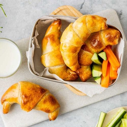 Horn med ost og skinke