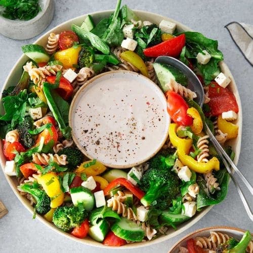 Pastasalat med Kesam®-dressing