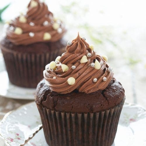 Cupcakes  med nutellatopping