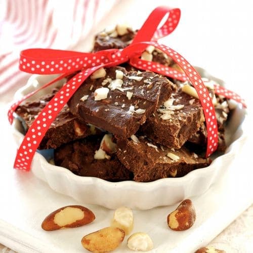 Konfekt av mokkasjokolade