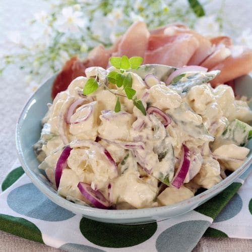 Potetsalat med sennep og mild curry
