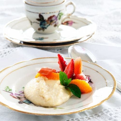 Hjemmelagd mandelkjernepudding