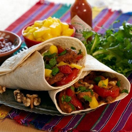 Kyllingfajitas med chevre