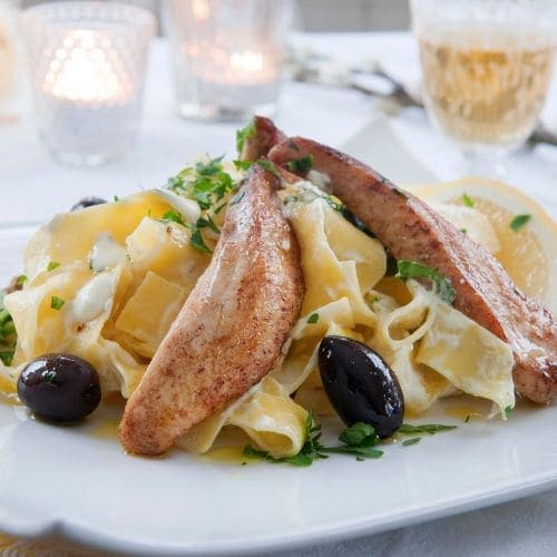Sitronkylling med pasta