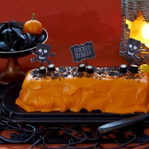 Orange halloweenkake