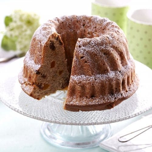 Krydderkake med frukt