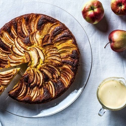 Eplekjekk med søt vanilje