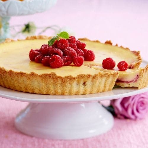 Ostekake med friske bær