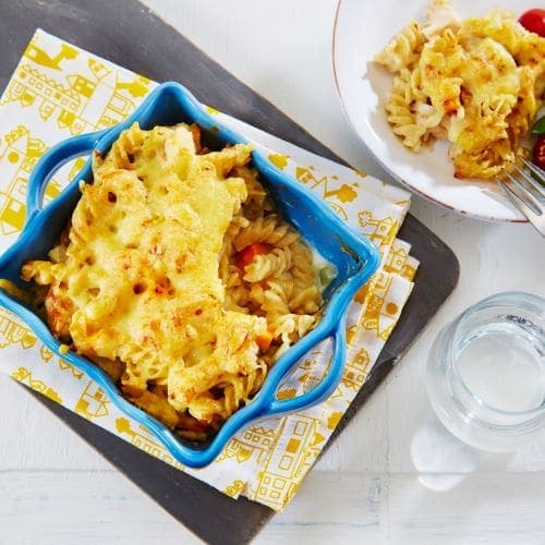 Pastagrateng med kylling