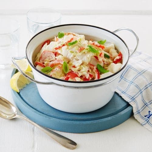 Kremet rask fiskegryte