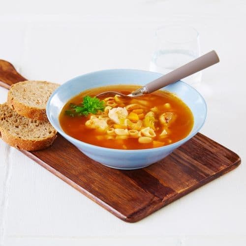 Kyllingsuppe med pasta