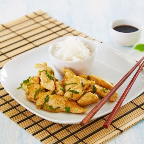 Kylling og sitronbasilikum