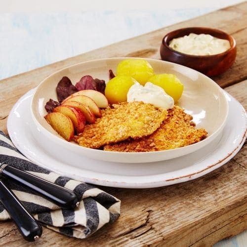 Rødspette med remuladesaus