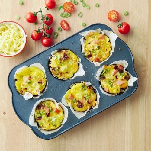 Omelettmuffins med pølse