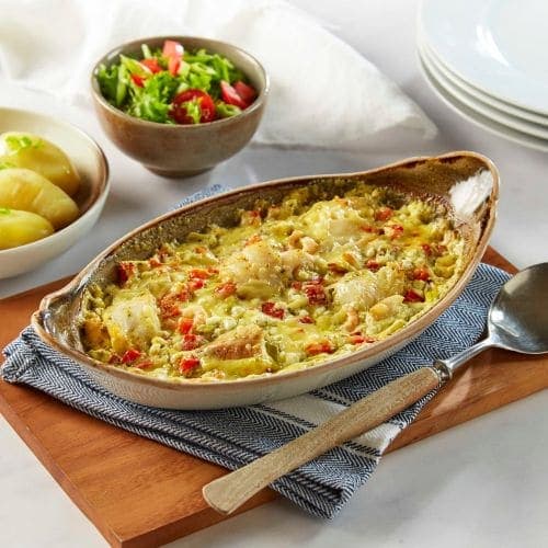 Kremet torskegrateng