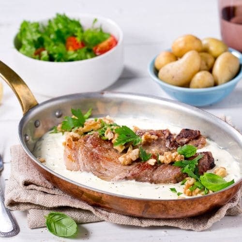 Koteletter med urtesaus