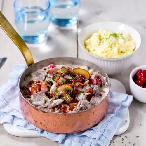 Viltgryte med potetpuré