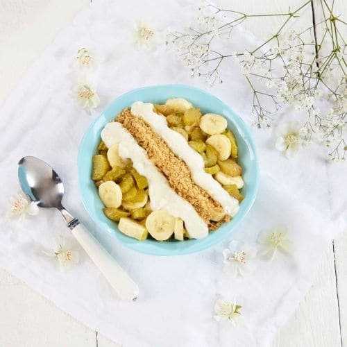 Rabarbra- og banankompott