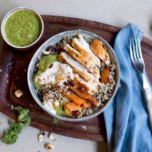 Middagsbowl med kylling