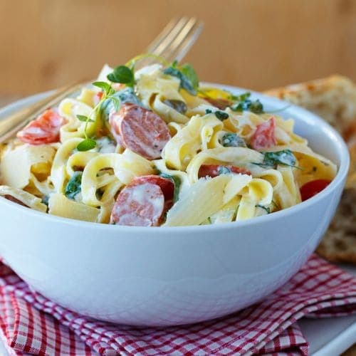Pasta med pølse