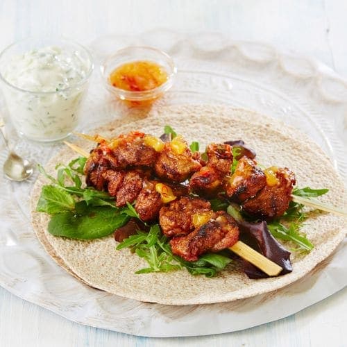 Grillspyd med nakkekoteletter