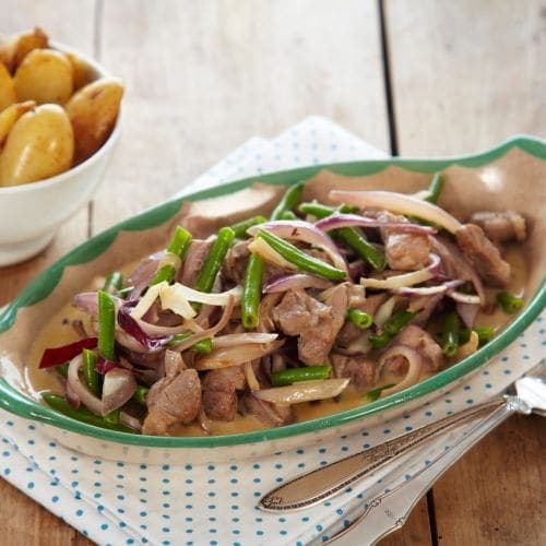 Strimlet kjøttgryte