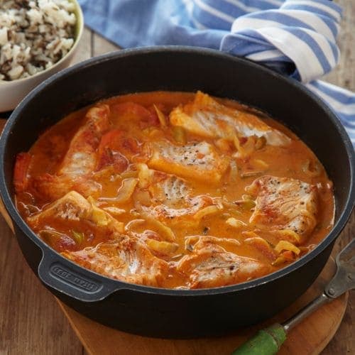 Fiskepanne med tomat