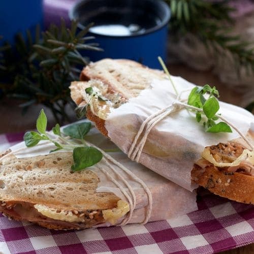 Sandwich med parmaskinke og Norvegia