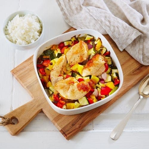 Kyllingfilet i grønnsaksform