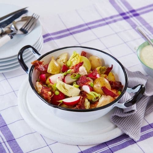 Salat med poteter og kylling