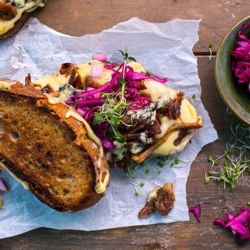 Grilled cheese med pinnekjøtt