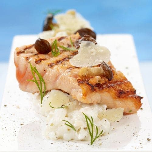 Kremet risotto med laks