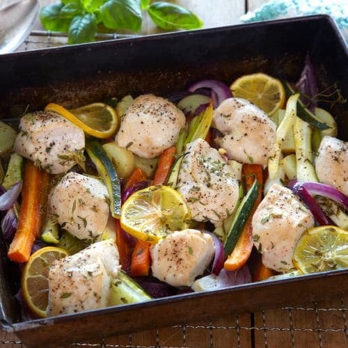 Kylling med rotgrønnsaker i form