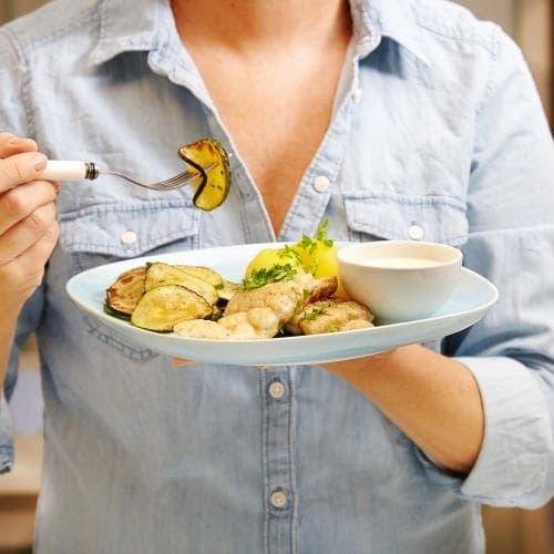 Pannestekt torsk med squash