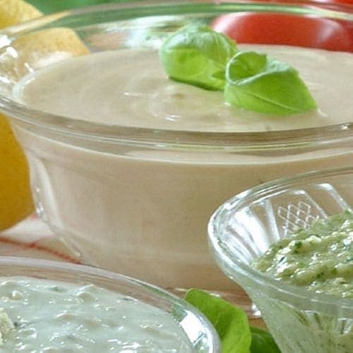 Tomatraita, Avocadosaus og Pepperrotsaus