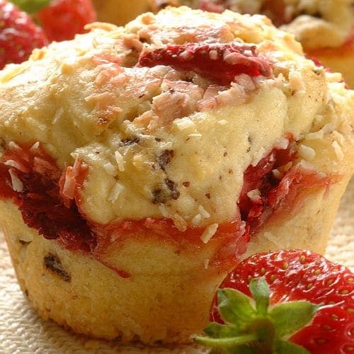 Jordbærmuffins