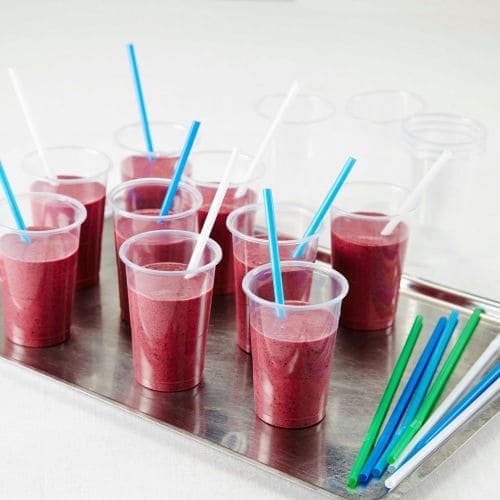 Smoothie med blåbær og bringebær