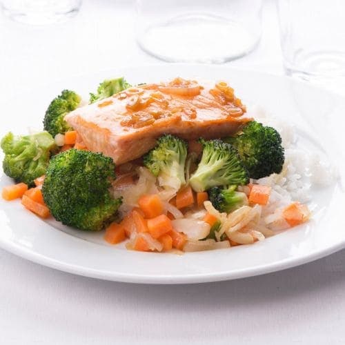 Laks med teriyakisaus