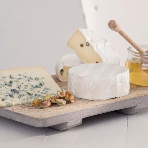 Ostefat med aprikospuré og nøtteblanding