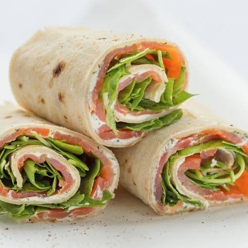 Lefse med røkelaks og Snøfrisk