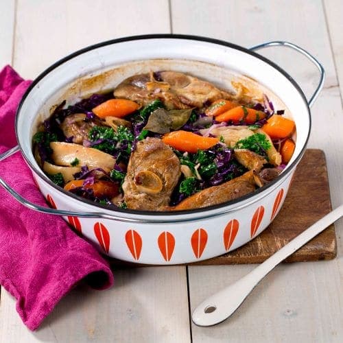 Fårikål med tre typer kål