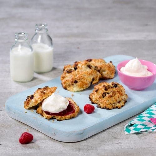Søte scones med cottage cheese