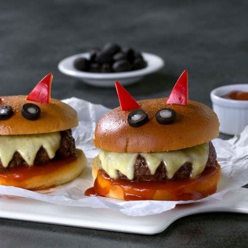 Halloween-burger