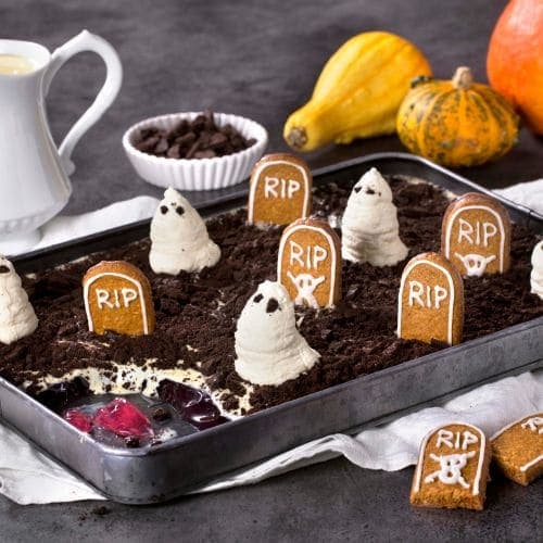 Gravlundgelé med Oreo-kjeks