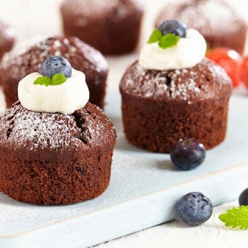 Sjokolademuffins med chili og nøtter