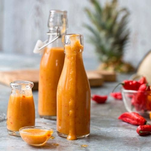 Ghost pepper chilisaus med mango