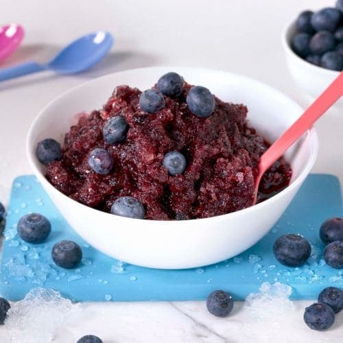 Lilla slush med blåbær