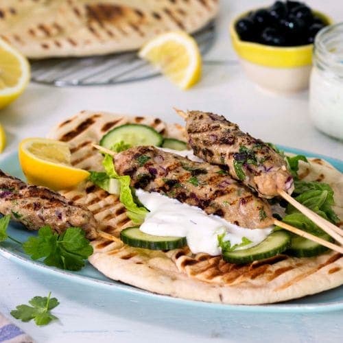 Kyllingkebab med tzatziki