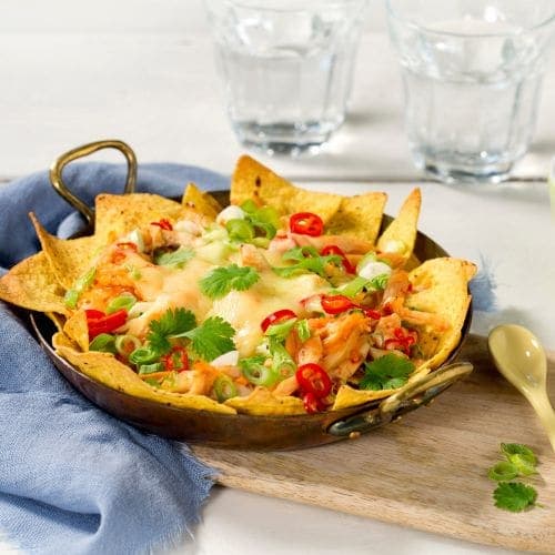 Nachos med asiatisk vri