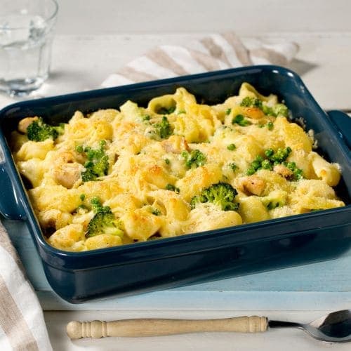 Mac ’n ’cheese med kylling